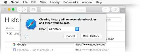 Clear Secret-Internet Browser History 18 Internet Browser History