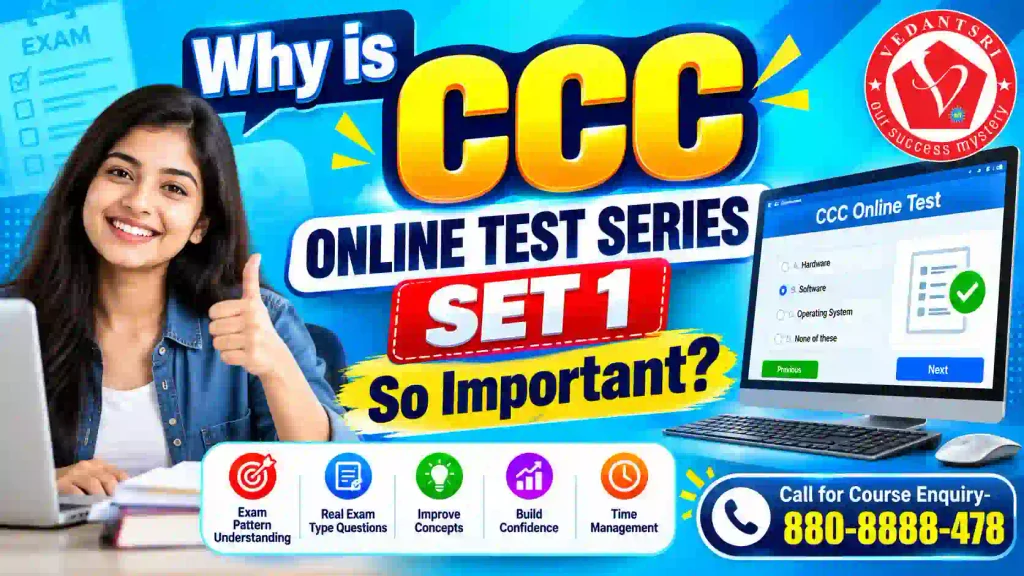 CCC Online Test Series Set 1 at Nielit Pradip VedantSri