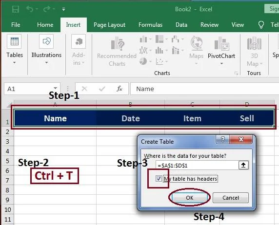 Excel Entry Form Project