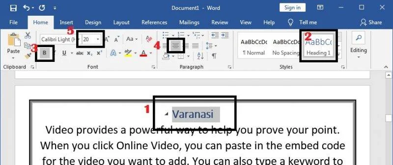 Create a Document in MS Word, Learn Step by Step to Create Document 8 Create Document in MS-Word