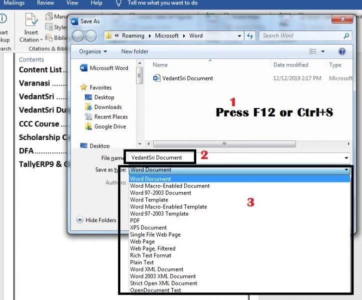 Create a Document in MS Word, Learn Step by Step to Create Document 12 Create Document in MS-Word