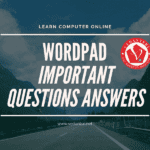 Wordpad Important Questions Answers VedantSri varanasi