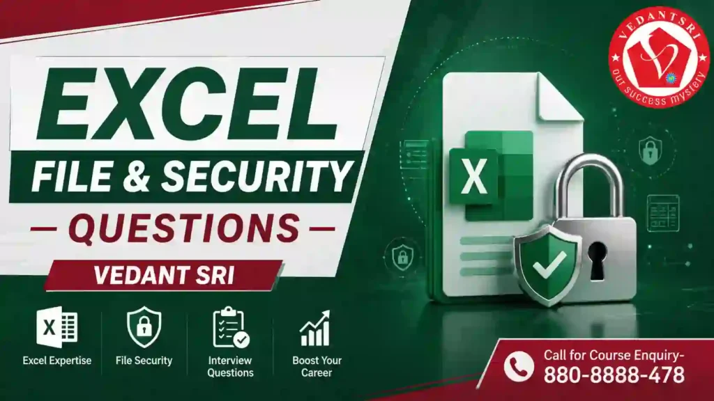 Excel Questions with Answers Set 01 – 100 Most Asked Exam Paper Questions VedantSri