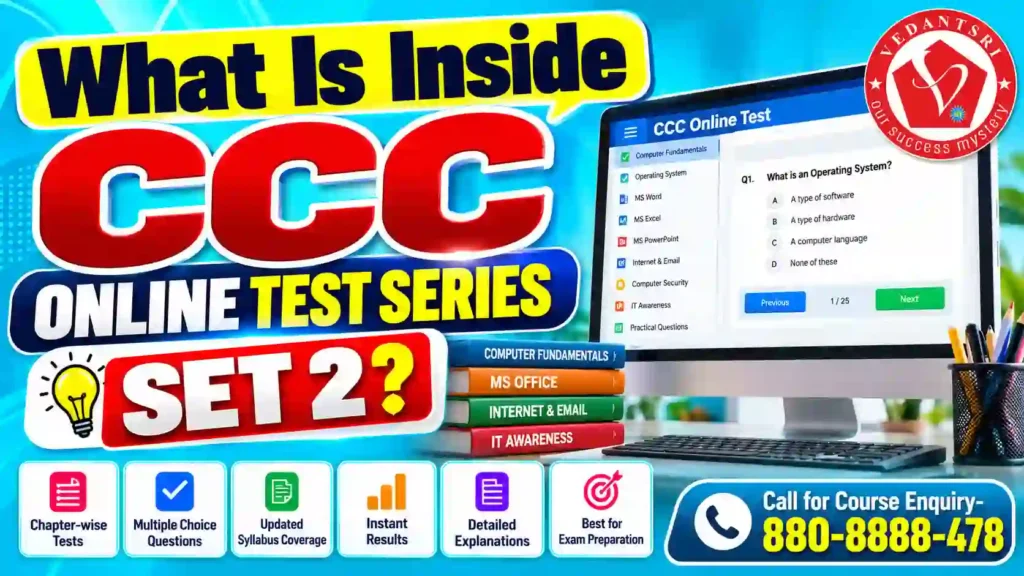 CCC Online Test Series Set 2 at Pradip VedantSri