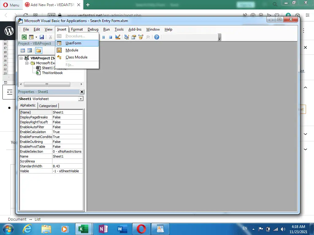 Search Entry Form in Excel 3 Search Entry Form in Excel by VedantSri Varanasi Computer Institute
