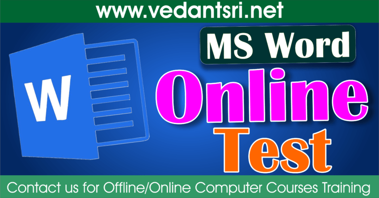 50 Top MS Word Online Test, Quiz, Mock Exam 2025