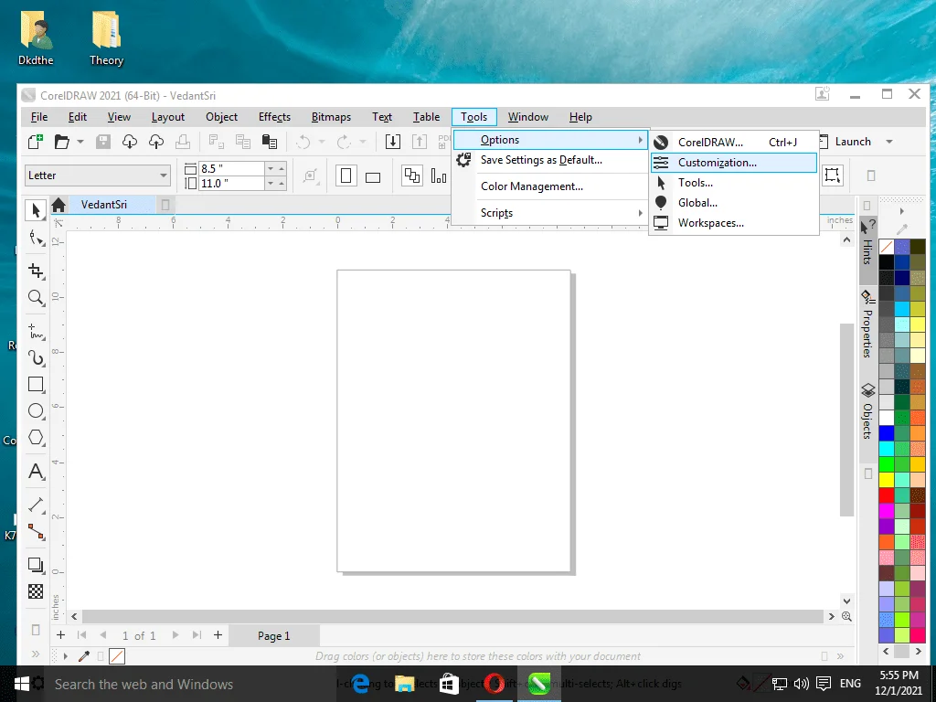 Create Shortcut For CorelDraw 3 Create Shortcut For CorelDraw in Varanasi Computer Institute For Graphic Designing