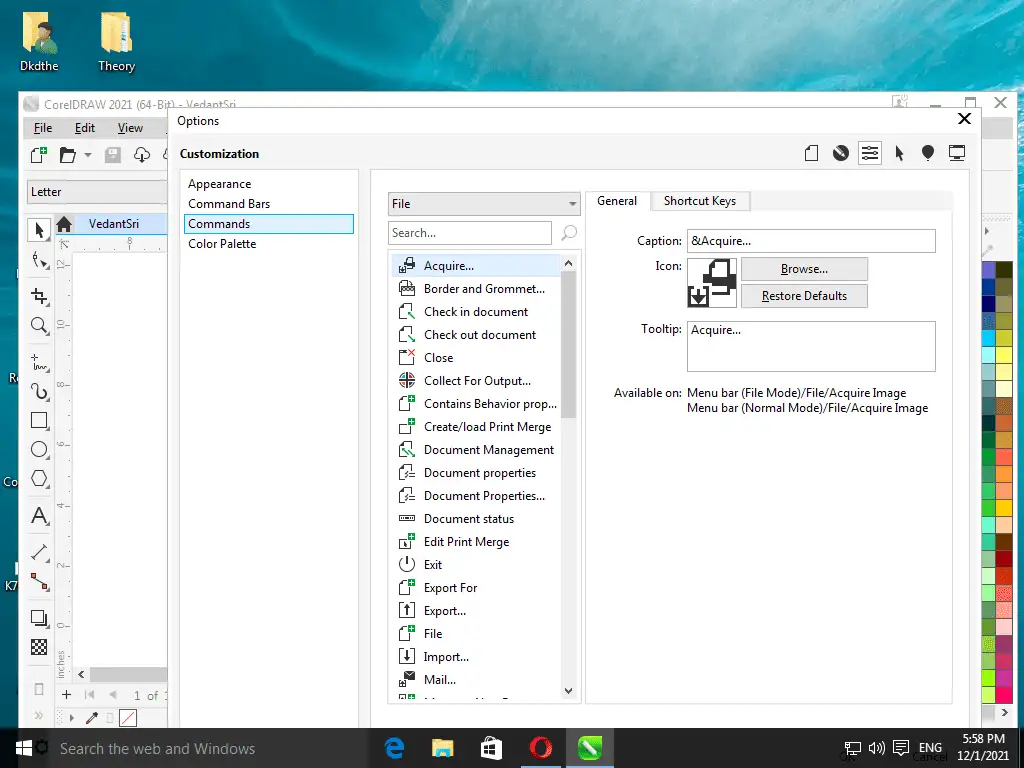 Create Shortcut For CorelDraw 4 image 27