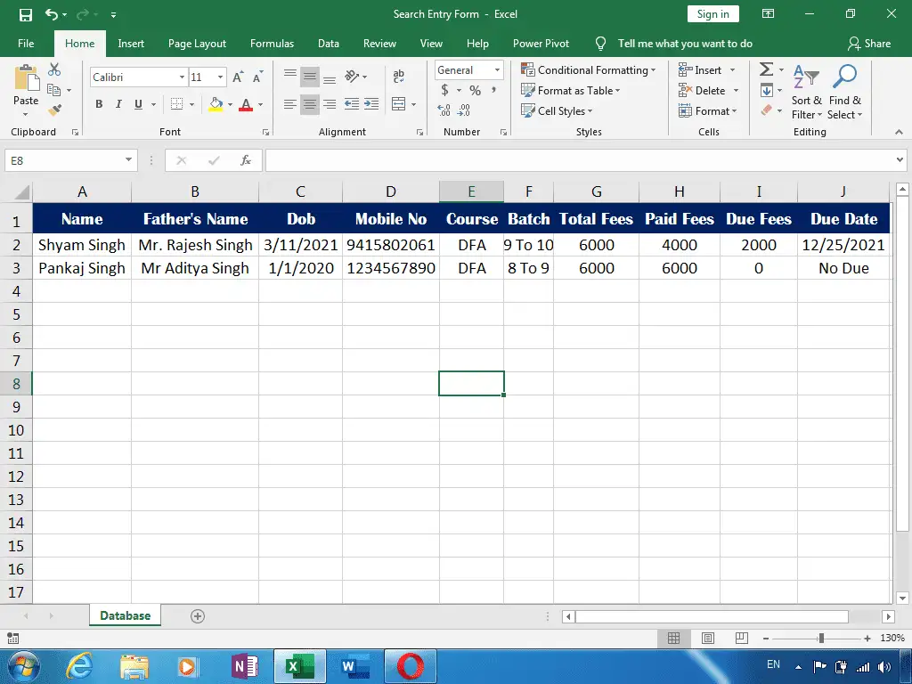 Search Entry Form Excel 4 2 image 49