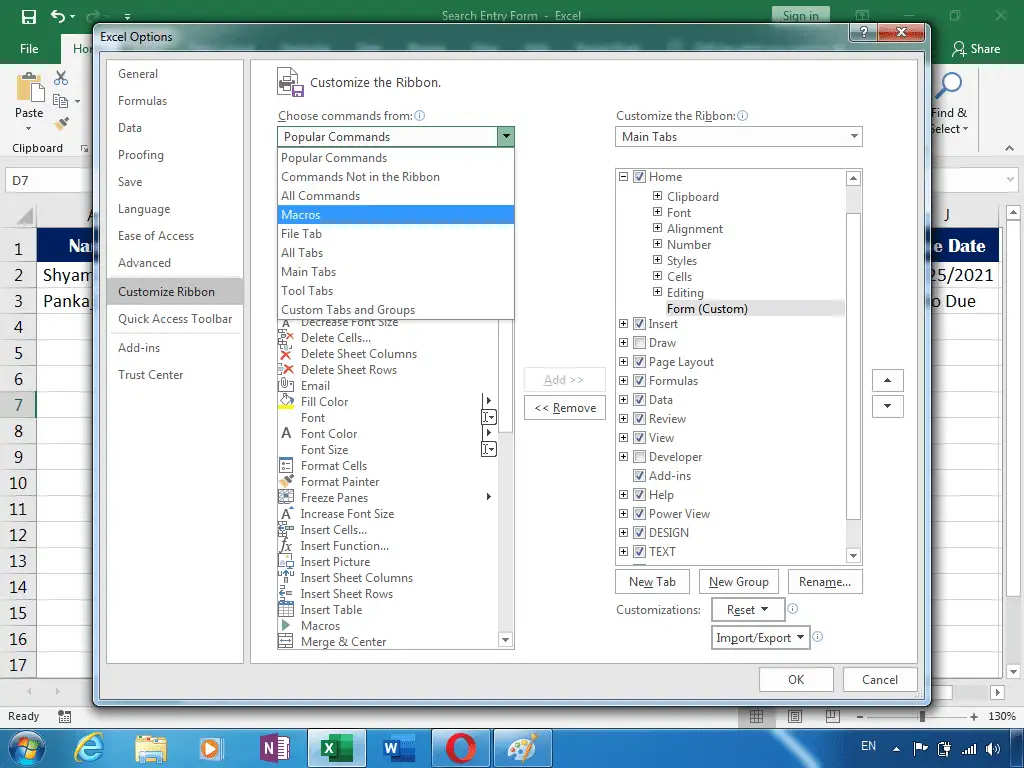 Search Entry Form Excel 4 10 image 58