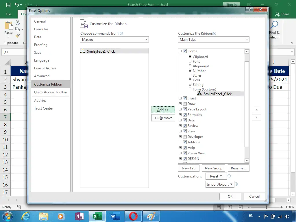 Search Entry Form Excel 4 11 image 59