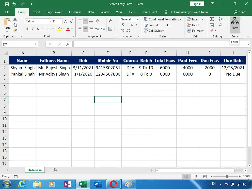 Search Entry Form Excel 4 12 image 60