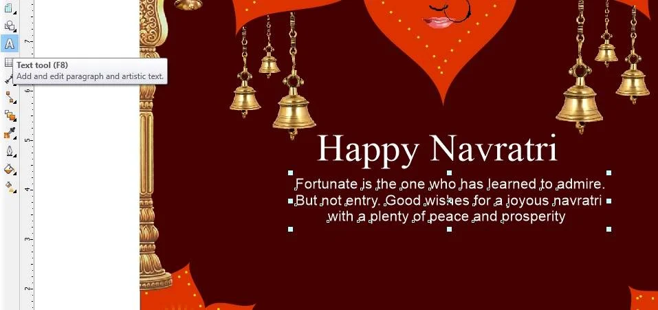 Navratri Card Design in CorelDraw, Simple Method, Step By Step, Download Source File 616 Navratri Card Design in CorelDraw, Simple Method, Step By Step, Download Source File
