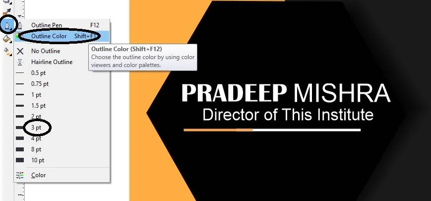 Visiting Card in CorelDraw, Easy and simple Method Step By Step, Download Source file 24 23 8