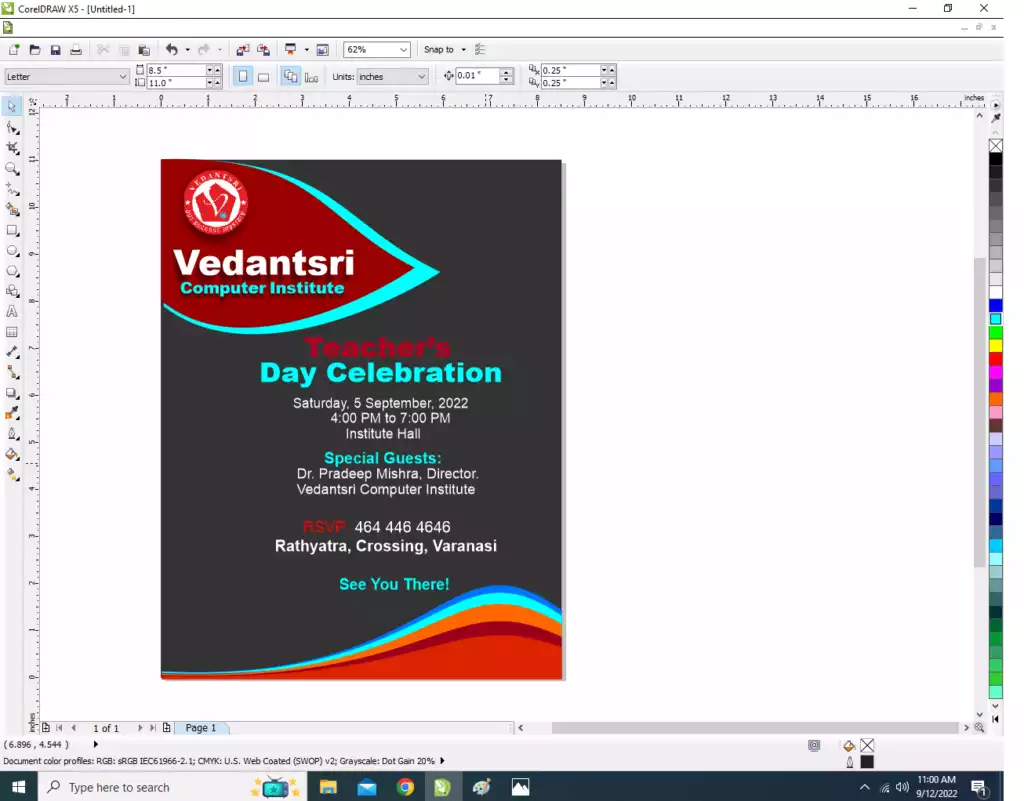 Invitation Card Design CorelDraw, Easy Method, Step By Step, Download Source File 27 Invitation Card Design CorelDraw, Easy Method, Step By Step, Download Source File