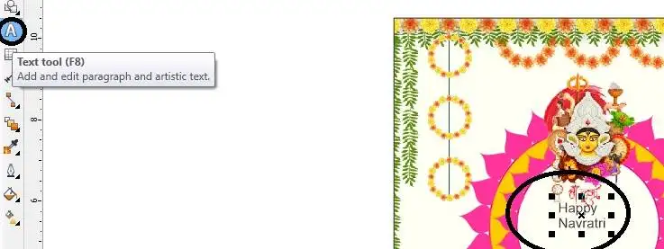 Navratri Template in CorelDraw, Step By Step Simple Method, Download Source File 135 Navratri Template in CorelDraw