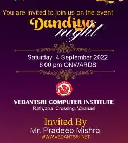 Dandiya Invitation Card in CorelDraw, Simple & Step By Step, Download Source File 13 9 31
