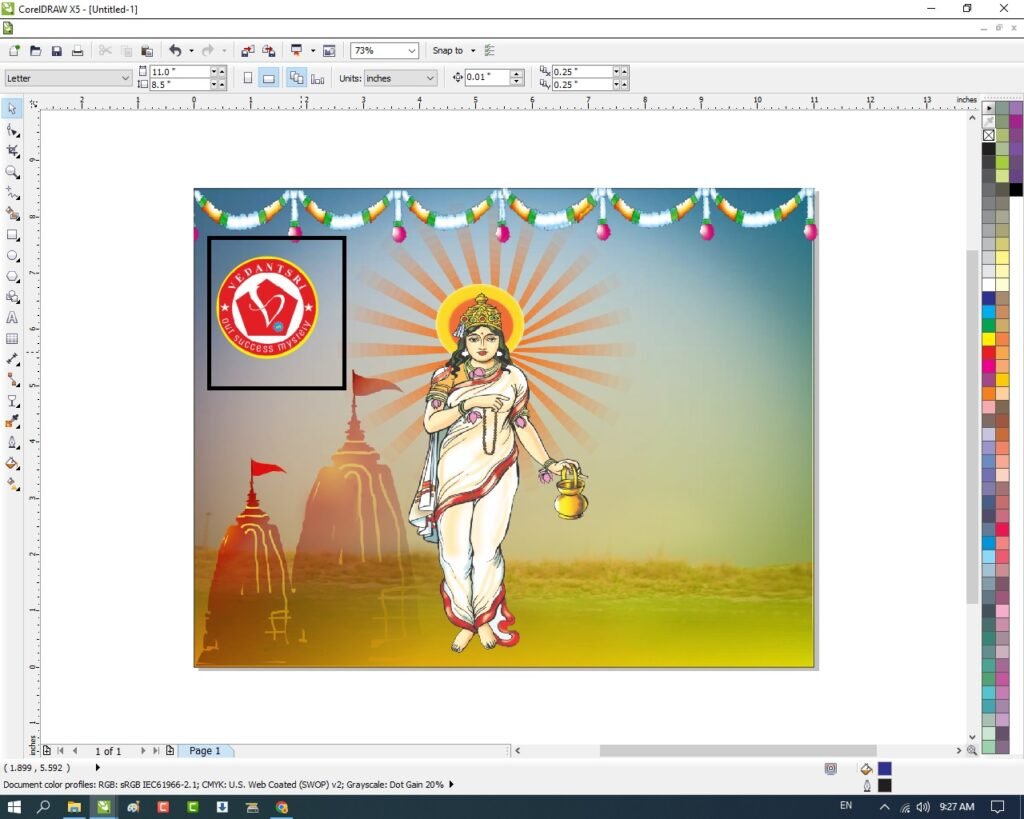 Navratri Card Design in CorelDraw, Easy Method, Complete Steps, Download Practice File 14 Navratri Card Design in CorelDraw, Easy Method, Complete Steps, Download Practice File 8