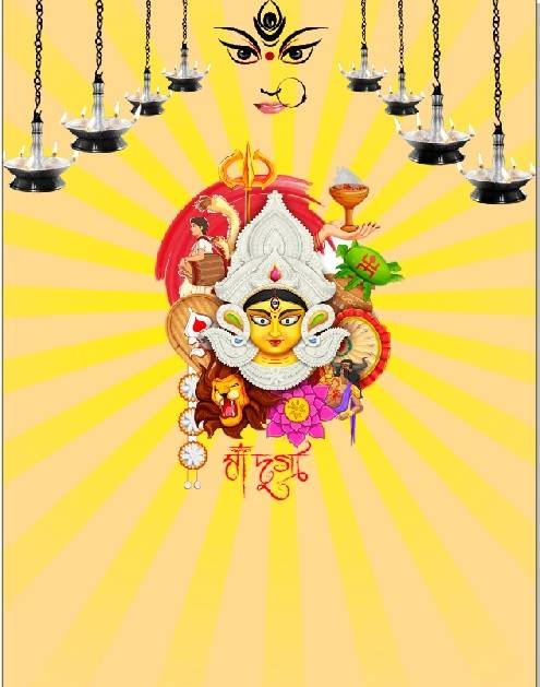 Durga Pooja Card in CorelDraw, Step By Step, Download Source File 7 Durga Pooja Card in CorelDraw, Step By Step, Download Source File 4