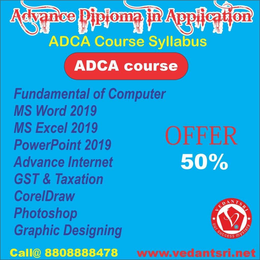 ADCA Computer Course Syllabus Best Top 5 Scope Duration