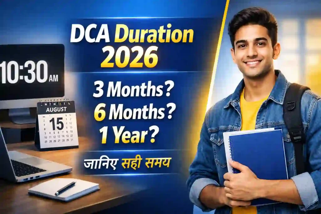 DCA Computer Course Duration in 2026 Full Form, Fees, Syllabus, Scope & Jobs (Complete Guide)