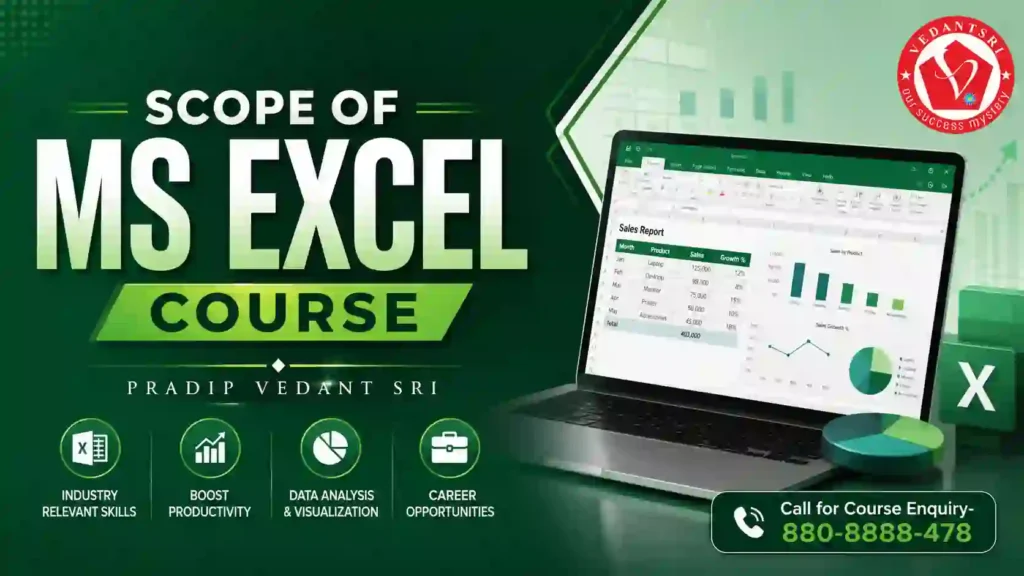 MS Excel Course Duration, Fees, Syllabus, Scope, Jobs, Admission & Best Institutes Near Me 2 MS Excel Course Duration, Fees, Syllabus, Scope, Jobs, Admission & Best Institutes Near Me Pradip VedantSri Class