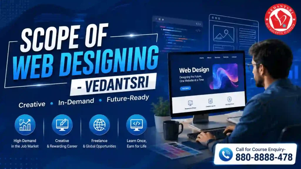 Web Designing Course Syllabus 2026 – Fees, Duration, Scope, Career, Eligibility & Best Institute VedantSri Classes