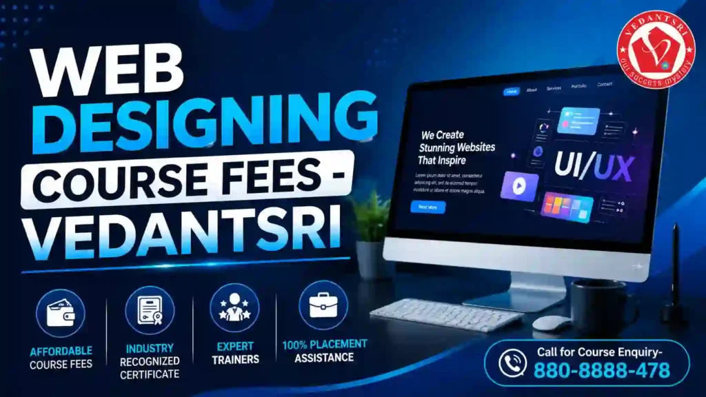 Web Designing Course Syllabus 2026 – Fees, Duration, Scope, Career, Eligibility & Best Institute VedantSri Training