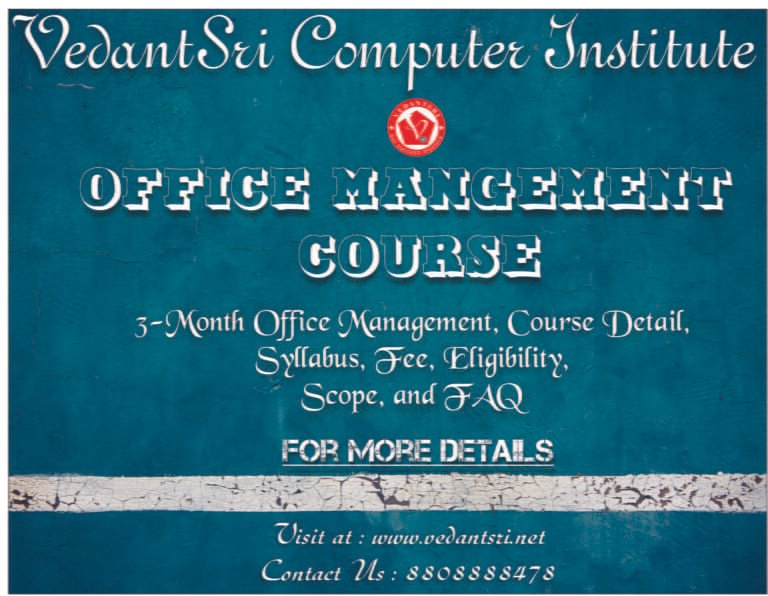 3-Month Office Management, Course Detail, Syllabus, Fee, Eligibility, Scope, and FAQ