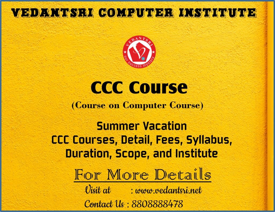 Summer Vacation CCC Course 2026 – Fees, Syllabus, Duration, Scope & Best Institute in Varanasi