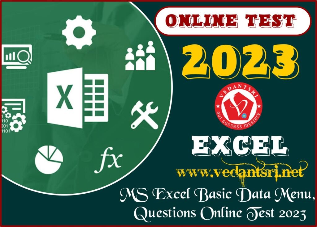MS Excel Basic Data Menu, Questions Online Test 2023 2 MS Excel Basic Data Menu, Questions Online Test 2023