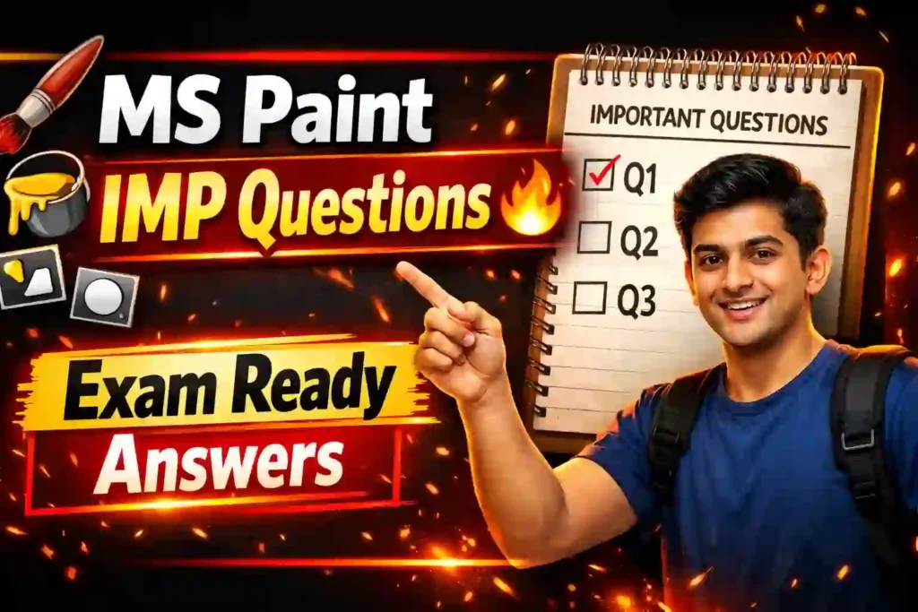 MS Paint Related Question Answers Most Asked Top 20 Questions with Answers VedantSri