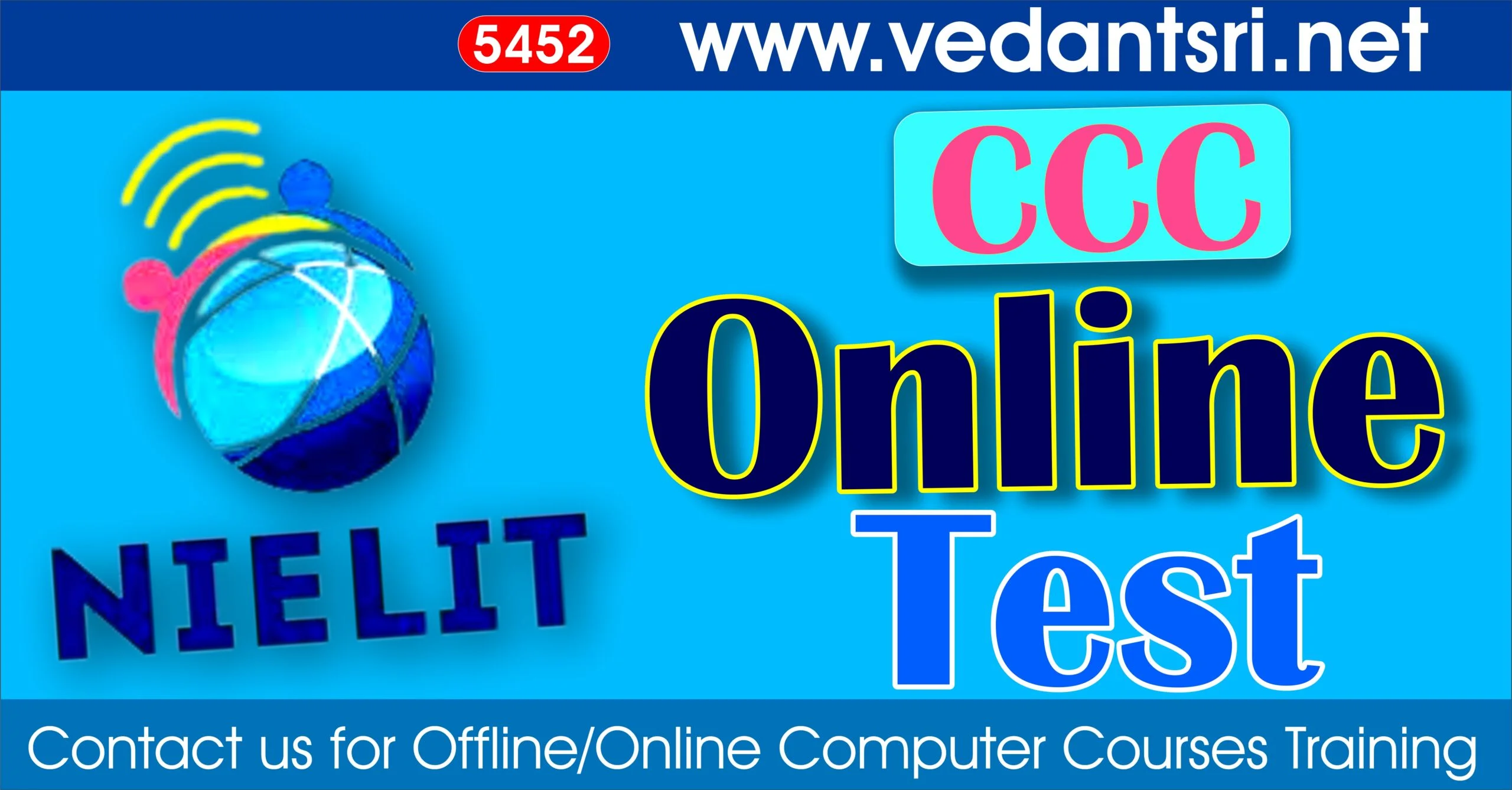 Online CCC Test 5452 VedantSri Institute for Top Best Online Quiz Mock Test Practice Test for Free Jobs Preparations website scaled