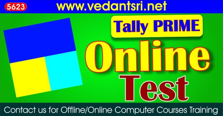 Tally Prime Online Test Series 2025