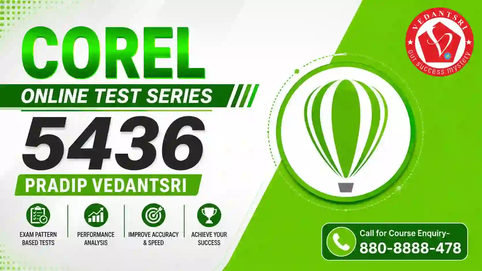 Corel Online Test Series 5436 Pradip VedantSri