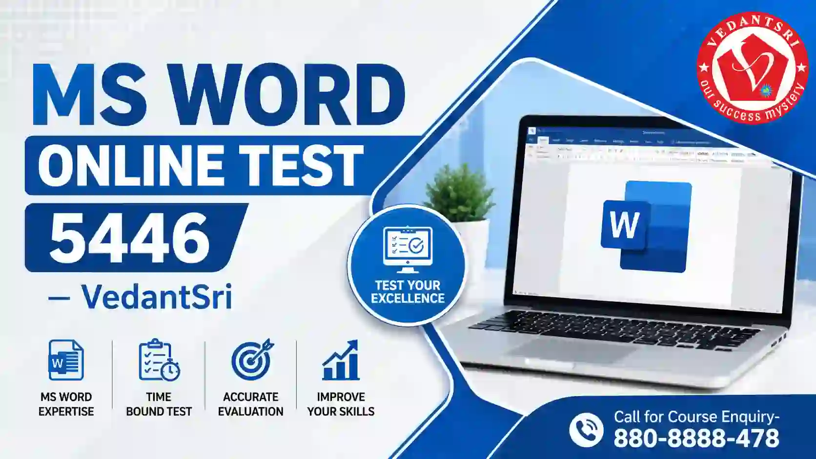 MS Word Online Test 5446 VedantSri