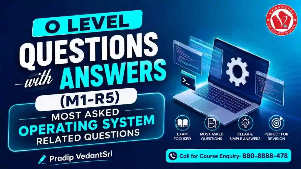 O Level Questions with Answers (M1-R5) Most Asked IT Tools and Business System Related Questions