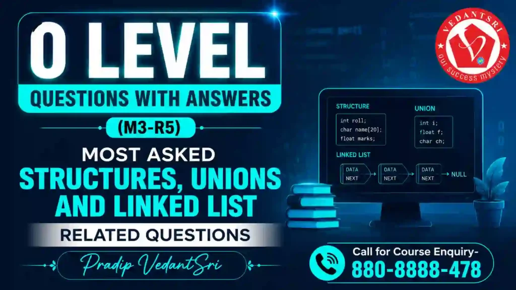 O Level Questions with Answers (M3-R5) Most Asked Programming and Problem Solving Through C Language Questions 9 O Level Questions with Answers (M3-R5) Most Asked Programming and Problem Solving Through C Language Questions Pradip VedantSri