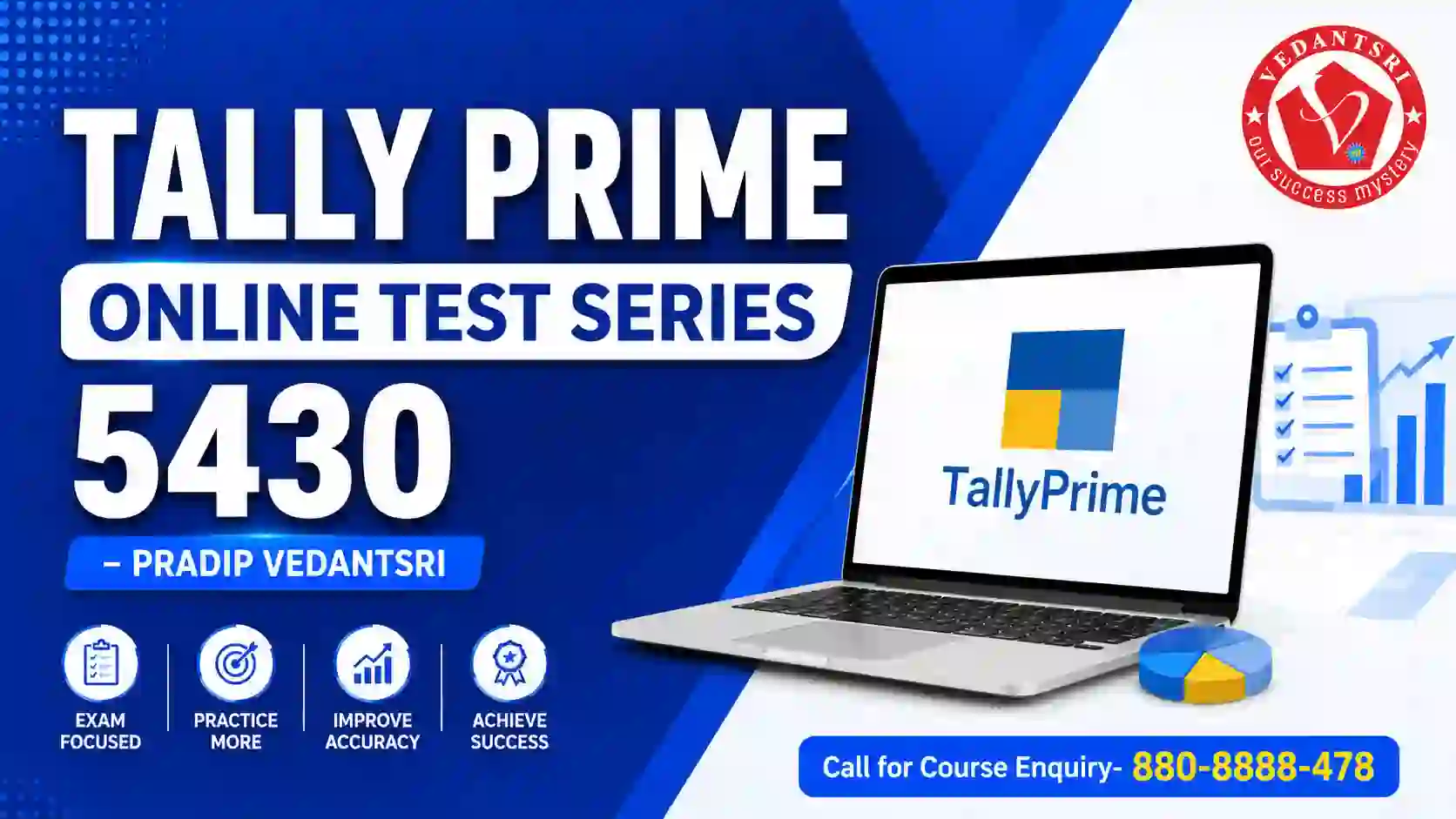 Tally Prime Online Test Series 5430 Pradip VedantSri